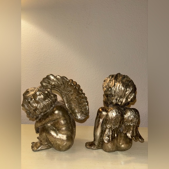 Metallic angel figurines Cute for Valentines Day ❤️ - Picture 6 of 6